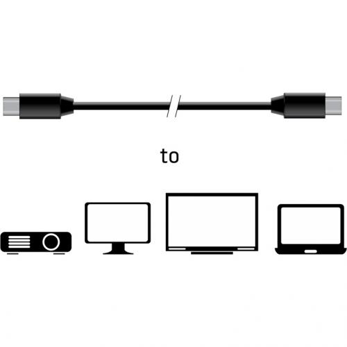 Club 3D MiniDisplayPort 1.4 HBR3 Cable M/M 2m/6.56 Ft. Alternate-Image3/500