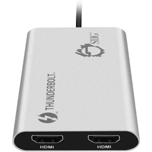 SIIG Thunderbolt V3 To Dual HDMI Adapter   HDMI 2.0 Alternate-Image3/500
