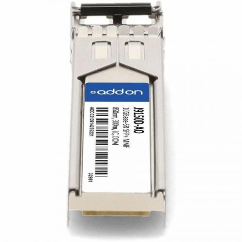AddOn HP&reg; J9150D Compatible 10GBase SR SFP+ Transceiver (MMF, 850nm, 300m, LC, DOM) Alternate Image3/500