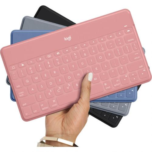 Keys To Go Super Slim And Super Light Bluetooth Keyboard For IPhone, IPad, And Apple TV   Stone Alternate-Image3/500