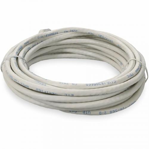 AddOn 25ft RJ 45 (Male) To RJ 45 (Male) Straight White Cat6 UTP PVC Copper Patch Cable Alternate-Image3/500