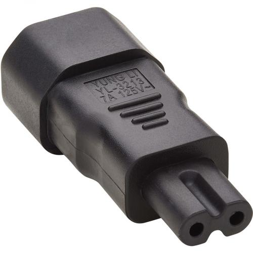 Tripp Lite By Eaton Computer Power Cord Adapter IEC C14 To IEC C7 10A 250V Black Alternate-Image3/500
