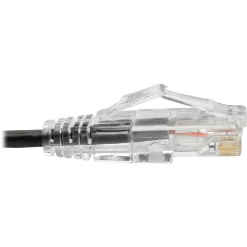 Eaton Tripp Lite Series Cat6 Gigabit Snagless Slim UTP Ethernet Cable (RJ45 M/M), PoE, Black, 6 Ft. (1.83 M) Alternate-Image3/500
