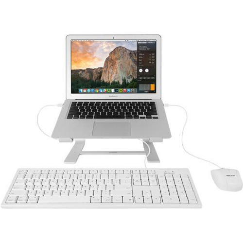 Macally White 104 Key Full Size USB Keyboard For Mac Alternate-Image3/500