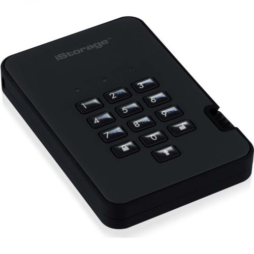 IStorage DiskAshur2 HDD 500 GB | Secure Portable Hard Drive | Password Protected | Dust/Water Resistant | Hardware Encryption IS DA2 256 500 B Alternate-Image3/500