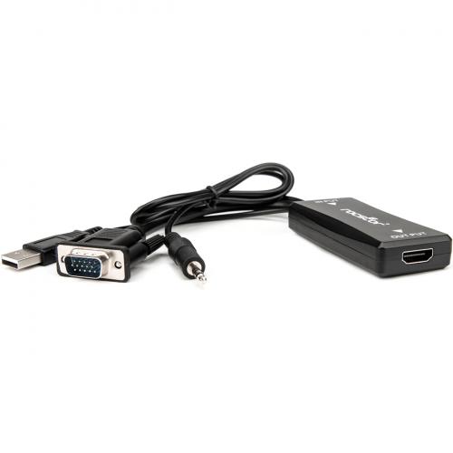 Rocstor VGA To HDMI M/F ADAP W/USB Audio & PWR Alternate-Image3/500