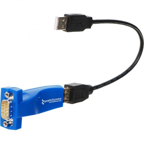 Brainboxes 1 Port RS232 USB To Serial Adapter Alternate-Image3/500