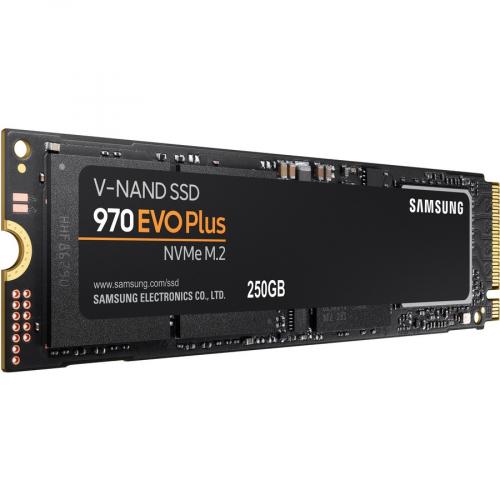 Samsung 970 EVO Plus 250GB Solid State Drive     PCI Express Interface   M.2 2280 Form Factor   53% Faster Read & Write Speeds Than 970 EVO   Powered By Latest V NAND Technology   3.3 VDC Supported Voltage Alternate-Image3/500
