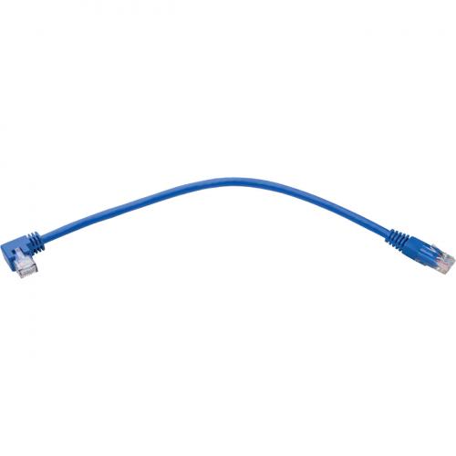 Eaton Tripp Lite Series Right Angle Cat6 Gigabit Molded UTP Ethernet Cable (RJ45 Right Angle M To RJ45 M), Blue, 1 Ft. (0.31 M) Alternate-Image3/500