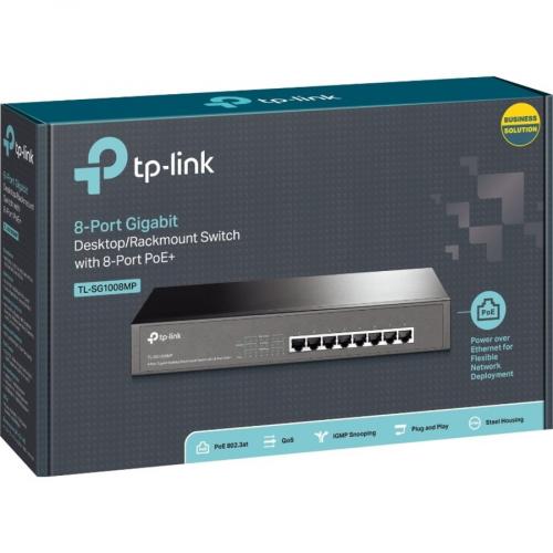 TP Link TL SG1008MP   8 Port Gigabit PoE Switch Alternate-Image3/500
