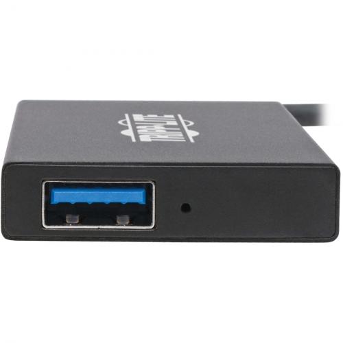 Tripp Lite By Eaton 4 Port USB C Hub, USB 3.x Gen 2 (10Gbps), 4x USB A Ports, Thunderbolt 3 Compatible, Aluminum Housing, Black Alternate-Image3/500