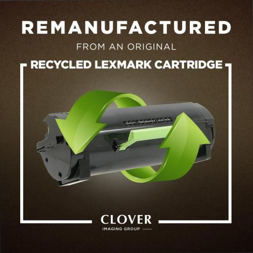Clover Technologies Remanufactured Toner Cartridge   Alternative For Lexmark   Cyan Alternate-Image3/500