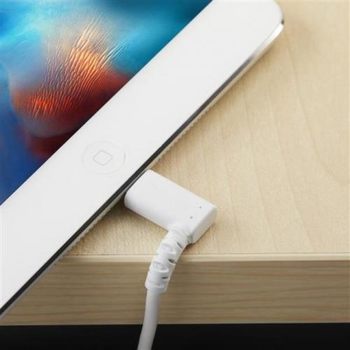 StarTech.com 1m USB A To Lightning Cable IPhone IPad Durable Right Angled 90 Degree White Charger Cord W/Aramid Fiber Apple MFI Certified Alternate-Image3/500