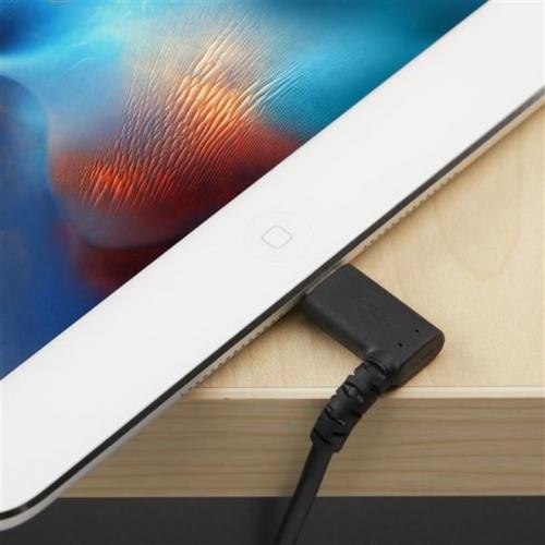 StarTech.com 2m USB A To Lightning Cable IPhone IPad Durable Right Angled 90 Degree Black Charger Cord W/Aramid Fiber Apple MFI Certified Alternate-Image3/500