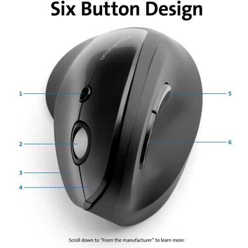 Kensington Pro Fit Ergo Vertical Wireless Mouse Alternate-Image3/500