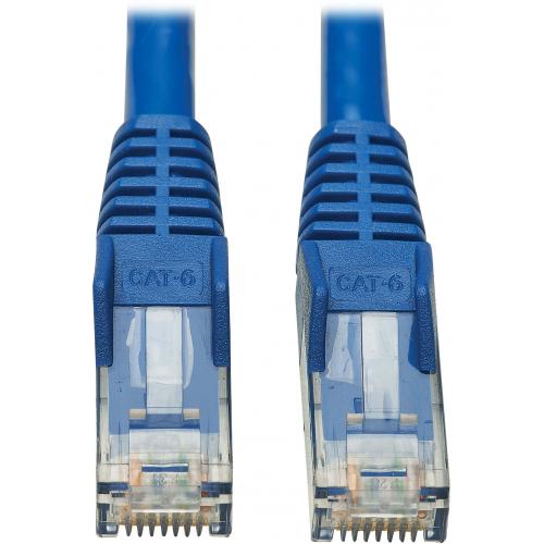 Eaton Tripp Lite Series Cat6 Gigabit Snagless Molded UTP Ethernet Cable (RJ45 M/M), PoE, CMR LP, Blue, 3 Ft. (0.91 M) Alternate-Image3/500