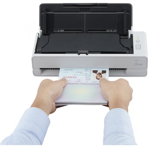 Fujitsu Fi 800R Ultra Compact, Color Duplex Document Scanner With Dual Auto Document Feeders (ADF) Alternate-Image3/500
