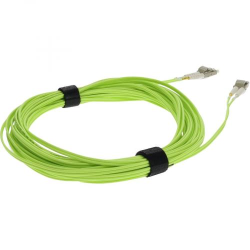 AddOn 10m LC (Male) To LC (Male) Lime Green OM5 Duplex Fiber OFNR (Riser Rated) Patch Cable Alternate-Image3/500