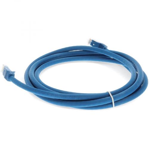 AddOn 10ft RJ 45 (Male) To RJ 45 (Male) Straight Blue Cat6A UTP PVC Copper Patch Cable Alternate-Image3/500