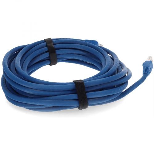 AddOn 15ft RJ 45 (Male) To RJ 45 (Male) Straight Blue Cat6A UTP PVC Copper Patch Cable Alternate-Image3/500