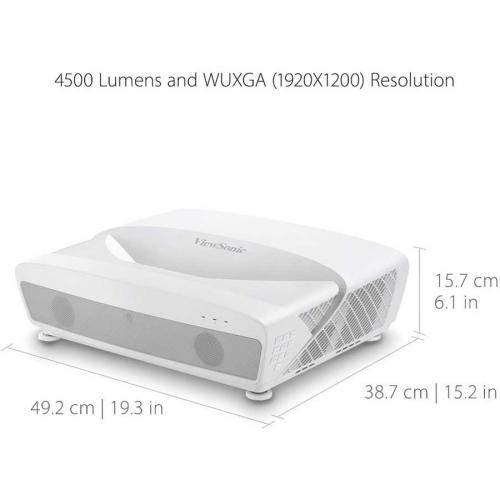 ViewSonic LS831WU 4500 Lumens WUXGA Ultra Short Throw Projector With HV Keystoning, 4 Corner Adjustment And For Business And Education Settings Alternate-Image3/500