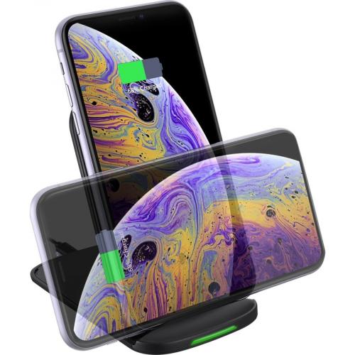 Adesso 10W Max Qi Certified 2 Coil Foldable Wireless Charging Stand Alternate-Image3/500