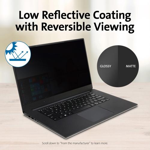 Kensington MagPro 15.6" (16:9) Laptop Privacy Screen With Magnetic Strip Alternate-Image3/500