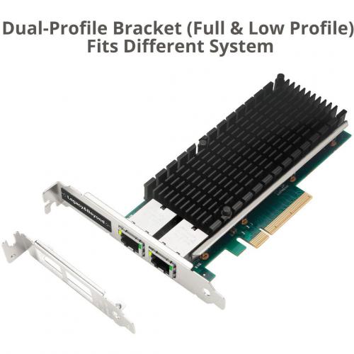 SIIG Dual Port 10G Ethernet Network PCI Express Alternate-Image3/500