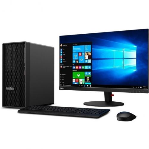 Lenovo ThinkStation P340 30DH000NUS Workstation   1 X Intel I5 10500   16 GB   512 GB SSD   Tower   Raven Black Alternate-Image3/500