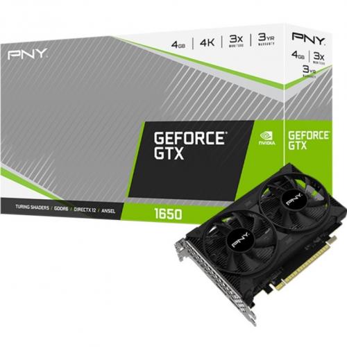 PNY NVIDIA GeForce GTX 1650 Graphic Card   4 GB GDDR6 Alternate-Image3/500