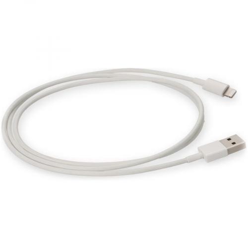 AddOn 1m USB 2.0 (A) Male To Lightning Male White Cable Alternate-Image3/500