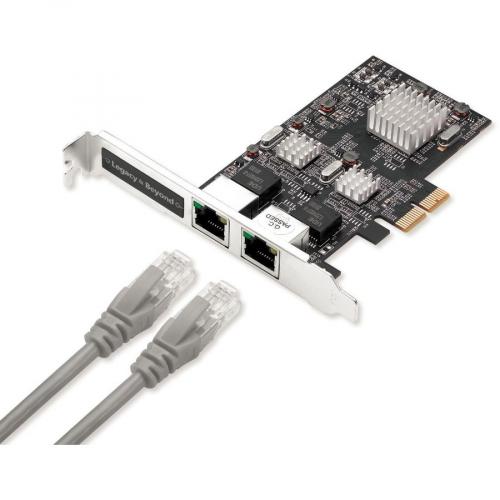 SIIG Dual 2.5G 4 Speed Multi Gigabit Ethernet PCIe Card Alternate-Image3/500