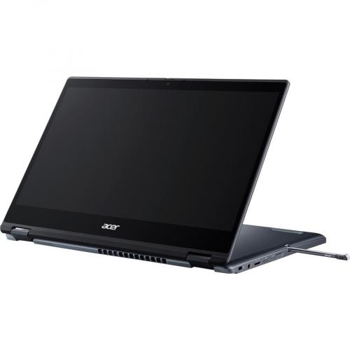 Acer P414RN 51 TMP414RN 51 76AV 14" Touchscreen Convertible 2 In 1 Notebook   Full HD   1920 X 1080   Intel Core I7 11th Gen I7 1165G7 Quad Core (4 Core) 2.80 GHz   16 GB Total RAM   512 GB SSD   Slate Blue Alternate-Image3/500