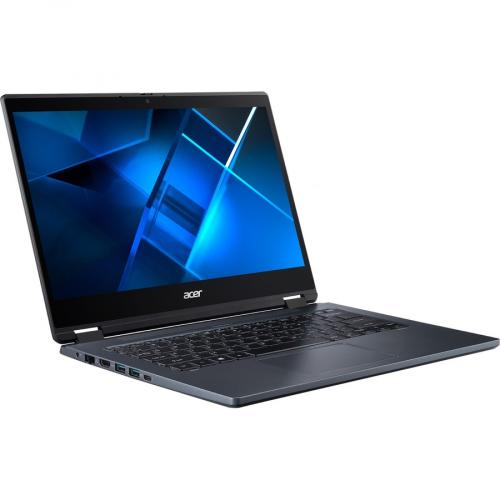 Acer P414RN 51 TMP414RN 51 54QW 14" Touchscreen Convertible 2 In 1 Notebook   Full HD   1920 X 1080   Intel Core I5 11th Gen I5 1135G7 Quad Core (4 Core) 2.40 GHz   8 GB Total RAM   512 GB SSD   Slate Blue Alternate-Image3/500