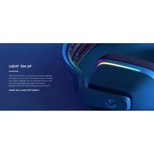 Logitech G733 Lightspeed Wireless RGB Gaming Headset Alternate-Image3/500