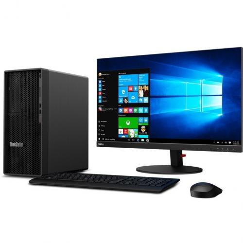 Lenovo ThinkStation P340 30DH00JCUS Workstation   1 X Intel I7 10700   32 GB   1 TB SSD   Tower   Raven Black Alternate-Image3/500