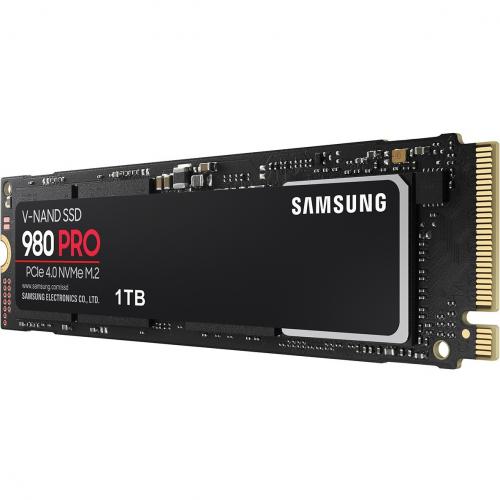 Samsung 980 PRO MZ V8P1T0B/AM 1 TB Solid State Drive   M.2 2280 Internal   PCI Express NVMe (PCI Express NVMe 4.0 X4) Alternate-Image3/500