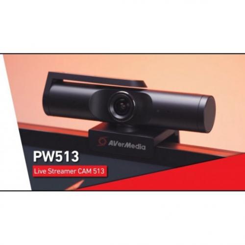 AVerMedia Live Streamer PW513 Webcam   8 Megapixel   60 Fps   USB 3.0 Alternate-Image3/500