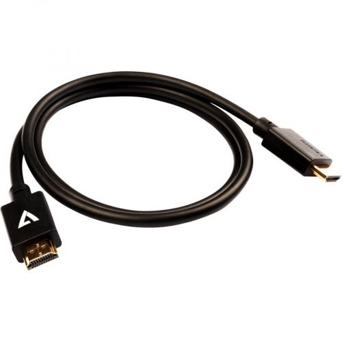 V7 Black Video Cable Pro HDMI Male To HDMI Male 1m 3.3ft Alternate-Image3/500