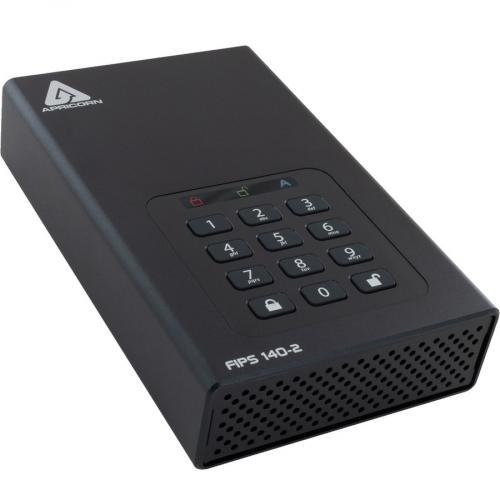 Apricorn Aegis Padlock DT FIPS ADT 3PL256F 18TB 18 TB Desktop Hard Drive   External   Black   TAA Compliant Alternate-Image3/500