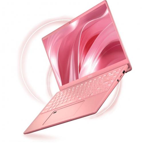 MSI Prestige 14 14" Rugged Ultrabook   Full HD   1920 X 1080   Intel Core I7 11th Gen I7 1185G7 1.20 GHz   16 GB Total RAM   1 TB SSD   Rose Pink Alternate-Image3/500