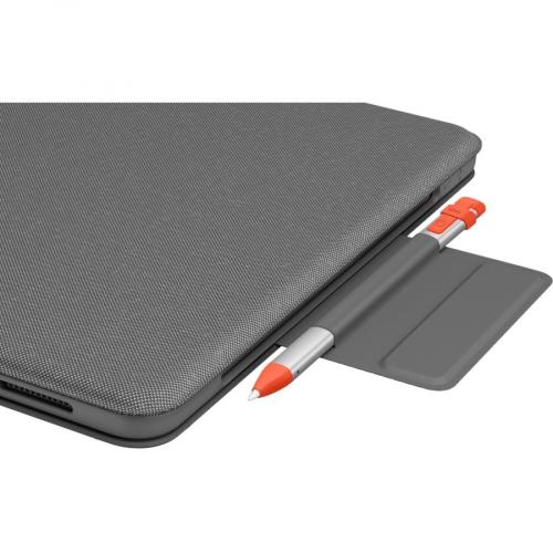 Logitech Folio Touch Keyboard/Cover Case (Folio) For 11" Apple, Logitech IPad Pro, IPad Pro (2nd Generation), IPad Pro (3rd Generation) Tablet   Oxford Gray Alternate-Image3/500