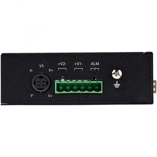 StarTech.com Industrial 6 Port Gigabit Ethernet Switch 4 PoE RJ45 +2 SFP Slots 30W PoE+ 48VDC 10/100/1000 Mbps  40C To 75C W/DIN Connector Alternate-Image3/500