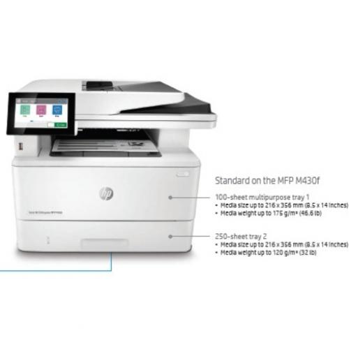 HP LaserJet M430f Laser Multifunction Printer   Copier/Fax/Printer/Scanner   42 Ppm Mono Print   1200 X 1200 Dpi Print   600 Dpi Optical Scan   350 Sheets Input Alternate-Image3/500