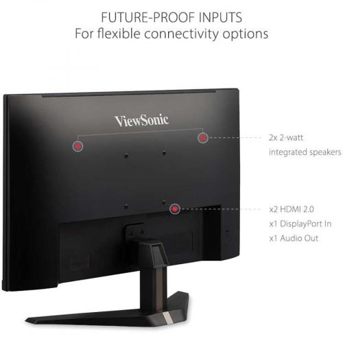 ViewSonic OMNI VX2768 2KP MHD 27 Inch 1440p 1ms 144Hz IPS Gaming Monitor With FreeSync Premium, Eye Care, HDMI And DisplayPort Alternate-Image3/500
