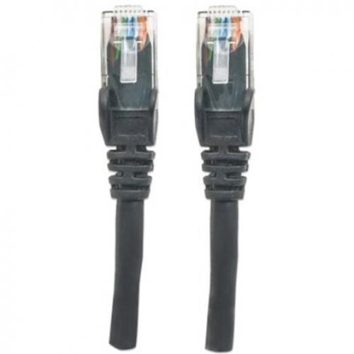 Intellinet Network Patch Cable, Cat6, 3m, Black, CCA, U/UTP, PVC, RJ45, Gold Plated Contacts, Snagless, Booted, Lifetime Warranty, Polybag Alternate-Image3/500
