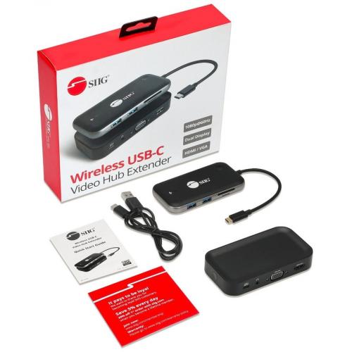 SIIG Wireless USB C Video Hub Extender 1080p   32Ft Alternate-Image3/500