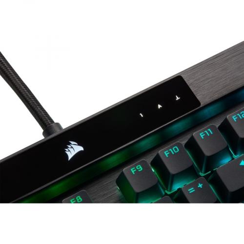 Corsair K100 RGB Mechanical Gaming Keyboard   CHERRY MX Speed   Black Alternate-Image3/500