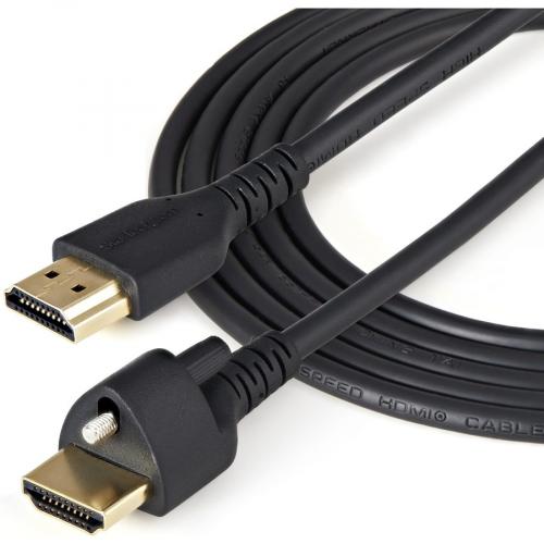 StarTech.com 2m(6ft) HDMI Cable With Locking Screw, 4K 60Hz HDR High Speed HDMI 2.0 Cable With Ethernet, Secure Locking Connector, M/M Alternate-Image3/500