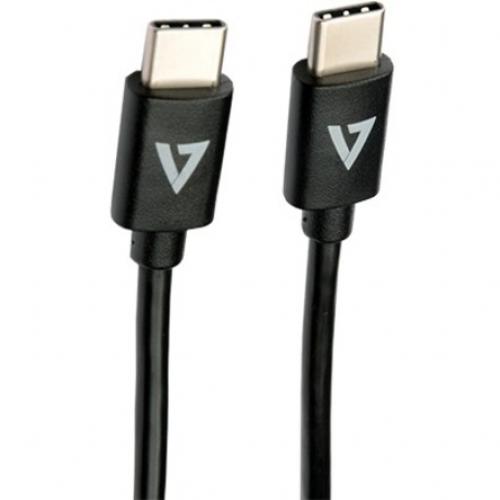 V7 USB C Male To USB C Male Cable USB 2.0 480 Mbps 3A 2m/6.6ft Black Alternate-Image3/500